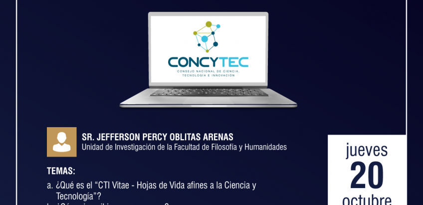 Charla: Beneficios De La Inscripción En Concytec Perú – UNSA